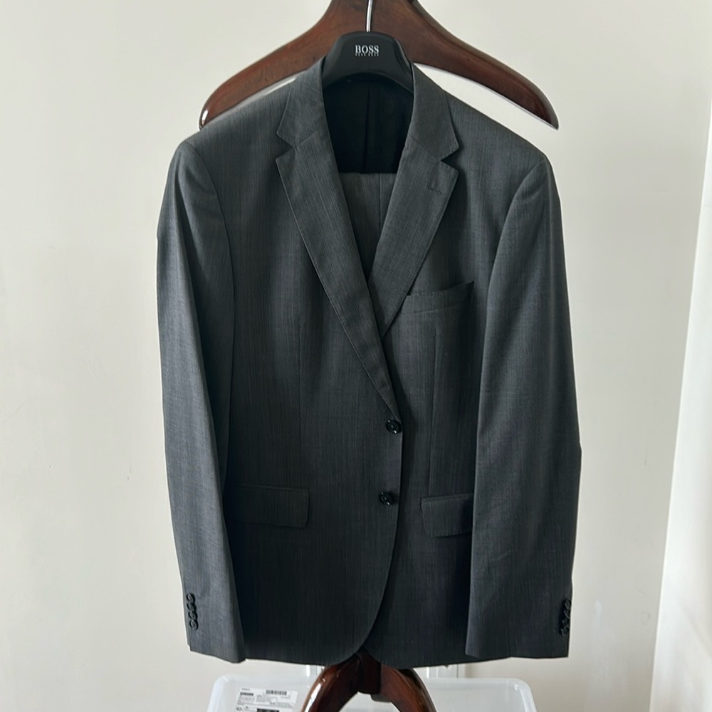 Hugo Boss grey suit
